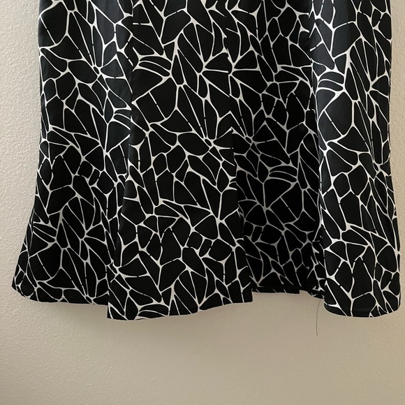 Pendleton Black White Sleeveless Silk Cotton Blend Dress size 12P - Picture 5 of 6